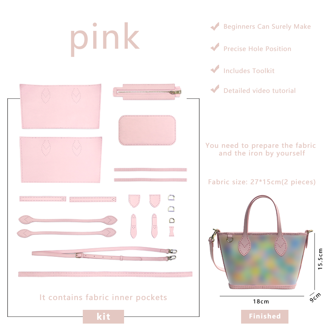 FingerArt Leather Mini Tote Crossbody Bag DIY Kit