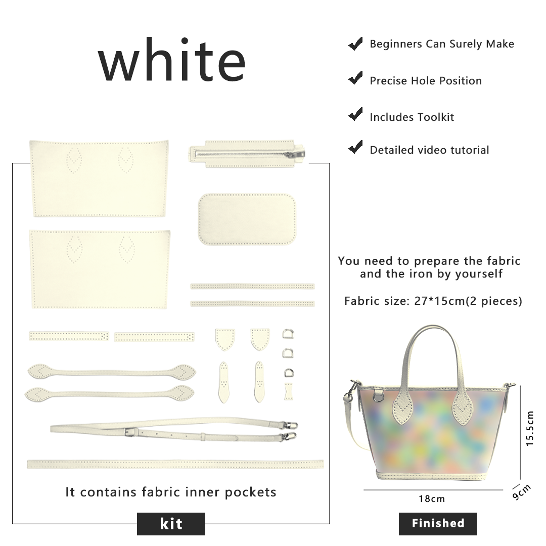 FingerArt Leather Mini Tote Crossbody Bag DIY Kit