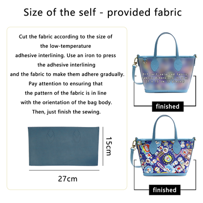 FingerArt Leather Mini Tote Crossbody Bag DIY Kit