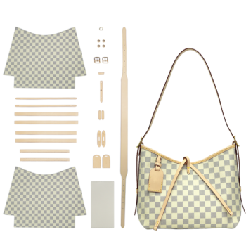 FINGERART Checkered Large Capacity Crossbody Bag DIY Kit