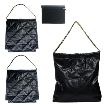 FINGERART Top Grain Leather Large Capacity Trash Bag Shoulder Bag DIY Kit