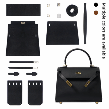 FINGERART Larger Kelly Bag Full Leather DIY Kit